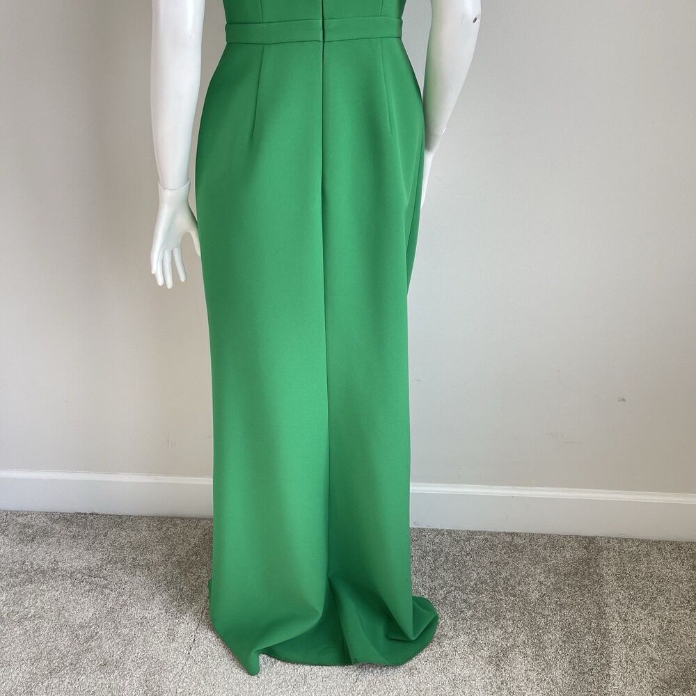 BCBGMaxAzria Strappy Cutout Emerald Maxi Gown - Picture 6 of 12